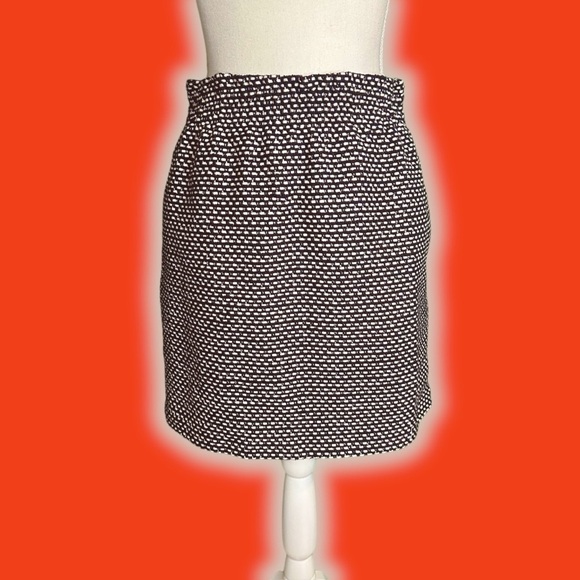 J. Crew Factory ‘Sidewalk Skirt’ in Black & White Printed Jacquard Size 4 - Picture 3 of 11